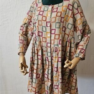 Gudrun Sjoden Multicolor Tunic with Geometric Design